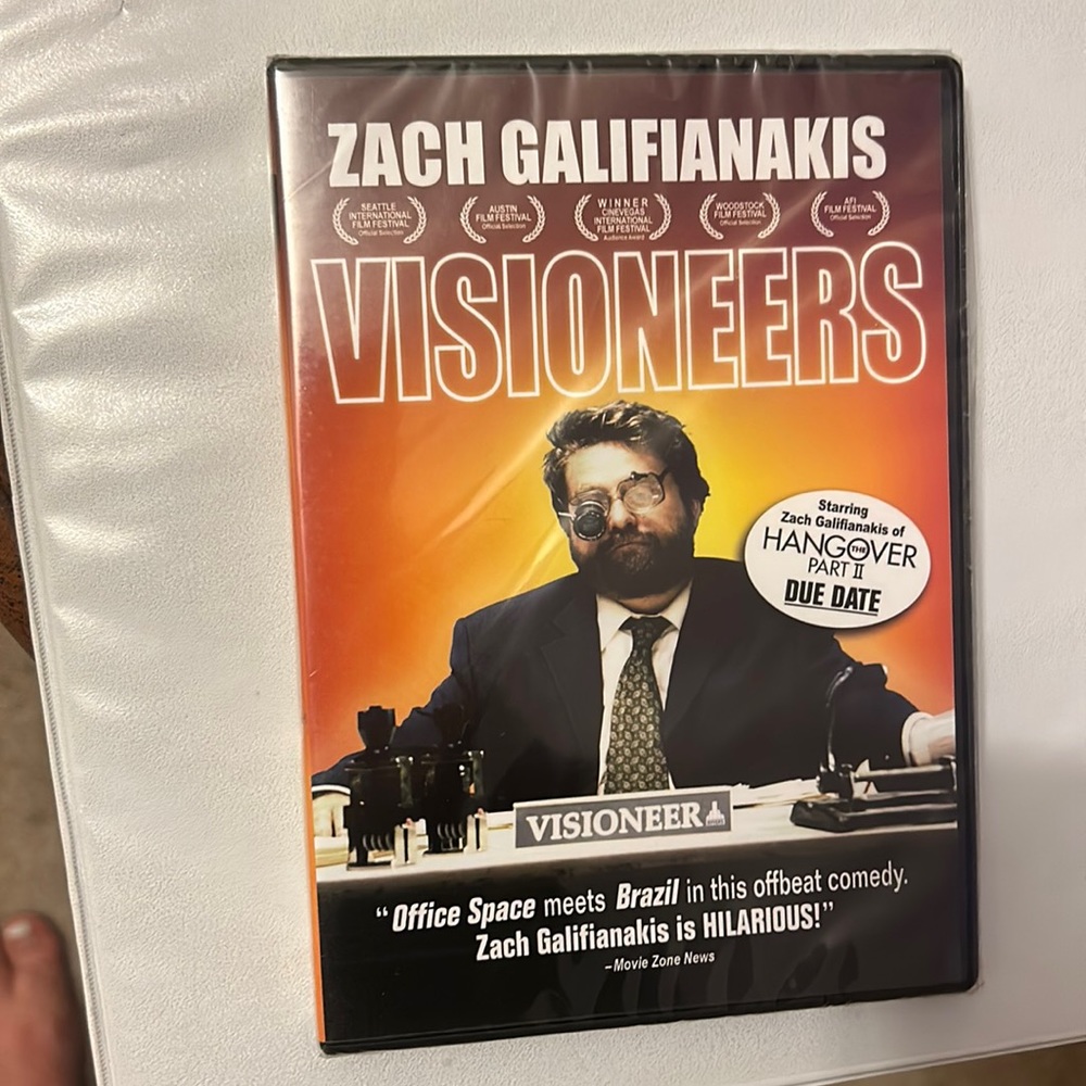 “Visioneers” DVD, Zach Galifianakis - NEW/UNOPENED